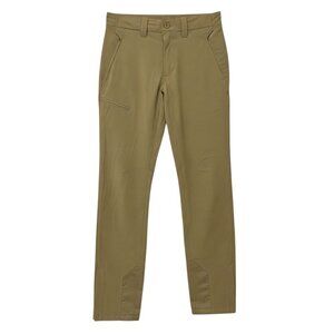 Patagonia Women's Hiking Pants Khaki Zip Pockets Leg Expanders Gorpcore Size 28